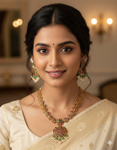 Designer Matt Kempu Necklace Set