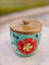 Wildflower Wooden Jar
