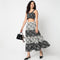 Betty Tiered Skirt With Floral All Over Print