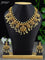 Antique guttapusalu necklace swan design kemp and cz stones with pearl hangings