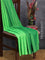 Arani semi silk saree light green with allover zari woven weaves in borderless style