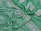 Banarasi chiffon saree green shade   with allover chikankari work and silver zari woven border