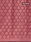 Banarasi cotton saree maroon with copper zari woven buttas and copper zari woven border