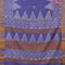 Bhagalpuri saree blue with butta prints and zari woven border