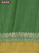 Bhagalpuri saree green with butta prints and zari woven border