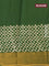 Bhagalpuri saree green with paisley butta prints and zari woven border