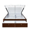 Capsule Premier Bed with Hydraulic Storage (Walnut)