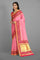 LIGHT PINK and MAGENTA BUTTIS SILK Saree with BANARASI