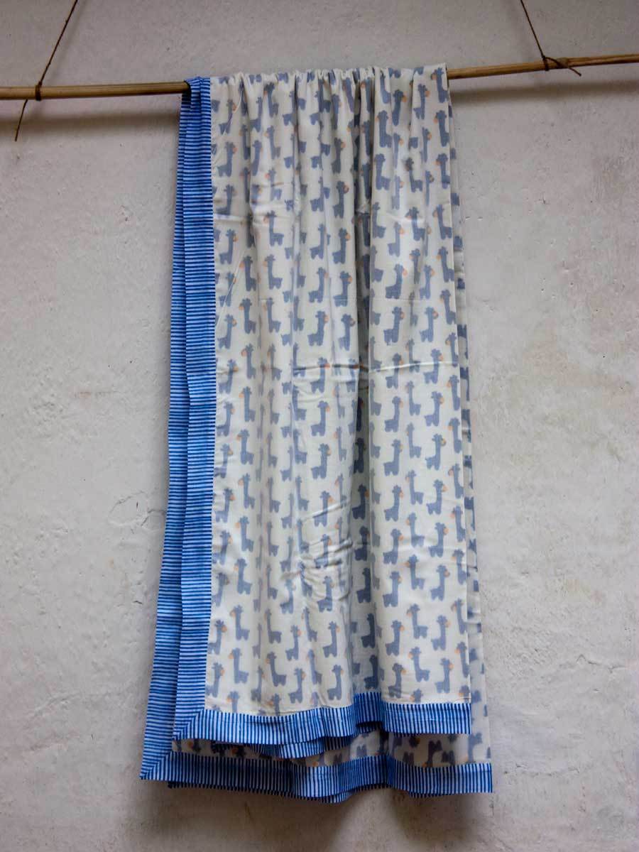 Blue Giraffe Organic Cotton Dohar