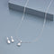 92.5 Silver Pendant With Chain and Earring Set 191388