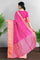 PINK and GOLD EMBROIDERED SILK Saree with FANCY