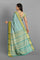 SEA BLUE and BLUE BROCADE SILK Saree with KANCHIPURAM