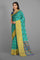 SEA GREEN and MULTI PATOLA SILK Saree with IKAT