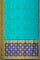 TEAL and PURPLE WOVEN DESIGN SILK Saree with FANCY