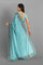 SKY BLUE and PINK SOLID DUPION SILK Saree with FANCY