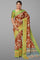 RUST and GREEN FLORALS SILK Saree with FANCY