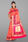 PEACH and PINK BUTTIS SILK Saree with BANARASI