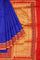 ROYAL BLUE and RED BUTTIS SILK Saree with BANARASI