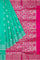 SEA GREEN and DARK PINK POLKA DOTS SICO Saree with CHIRALA