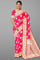 PINK and GOLD BUTTIS SILK BLEND Saree with SEMI PATTU