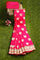 PINK and GOLD BUTTIS SILK BLEND Saree with SEMI PATTU