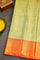 GREEN and RED FLORAL JAAL SILK Saree with KANCHIPURAM