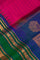 Gadwal Silk Checks Magenta Saree