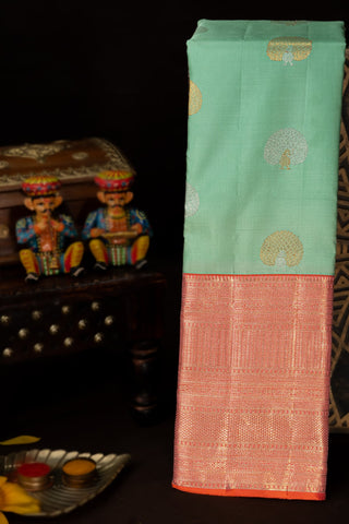 Kancheepuram Silk Sea Green Saree