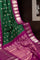 Gadwal Silk Checks And Buttis Dark Green Saree