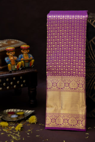 Kancheepuram Silk Purple Saree