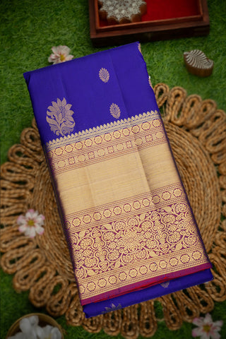 Coimbatore Silk Royal Blue Saree