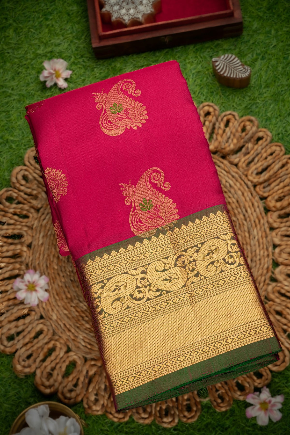 Coimbatore Silk Blush Pink Saree