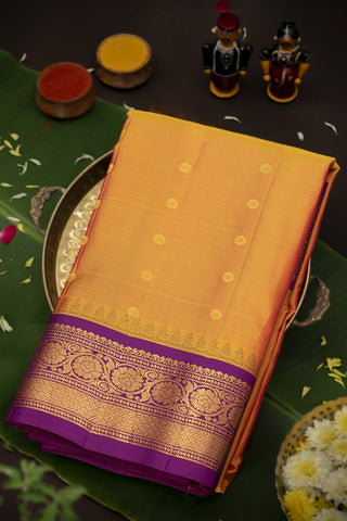 Gadwal Silk Gold Saree