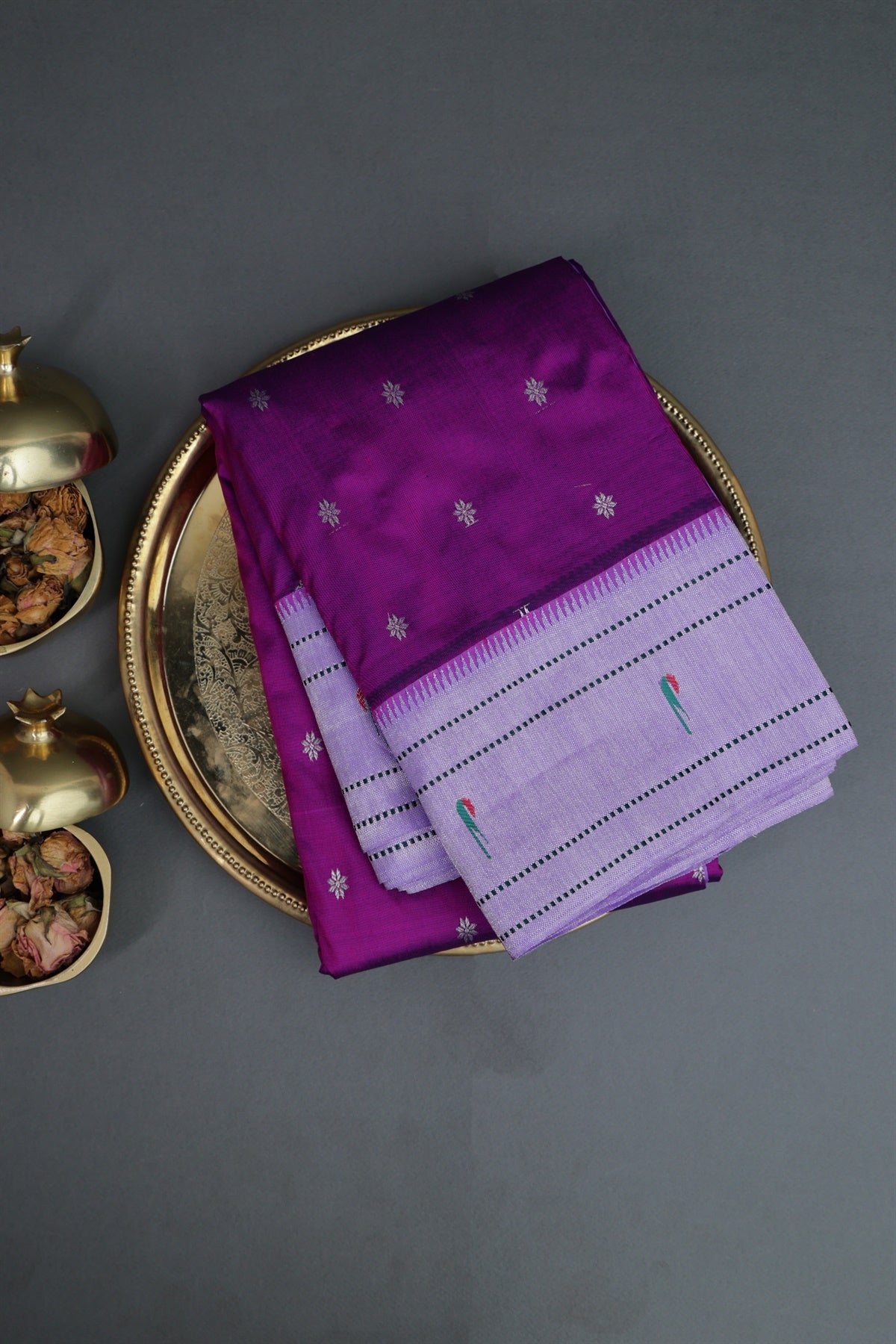 Paithani Silk Magenta Saree