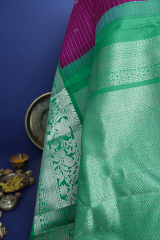 Kuppadam Silk Magenta Saree