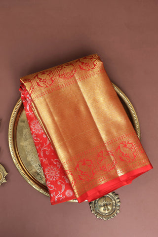 Kancheepuram Silk Red Saree