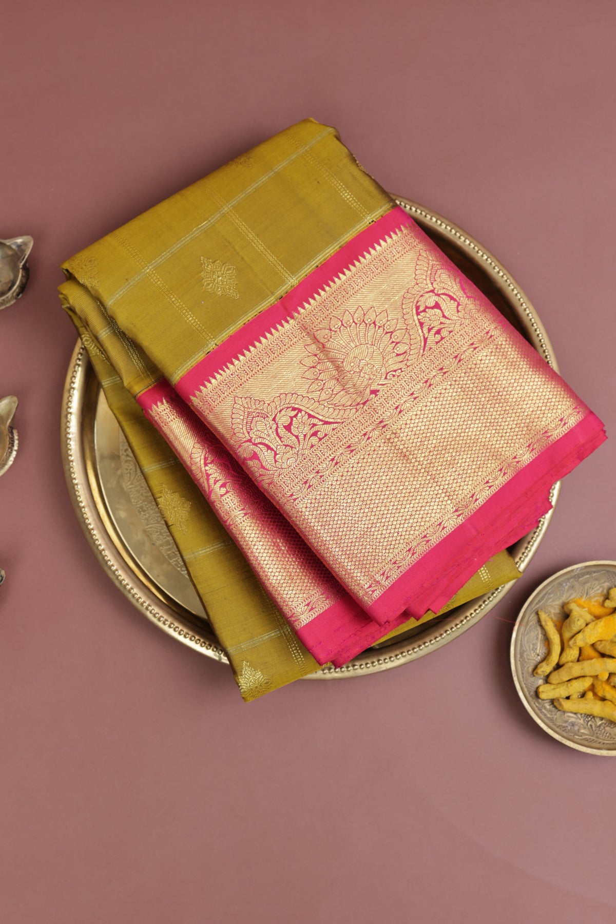 Kancheepuram Silk Light Green Saree