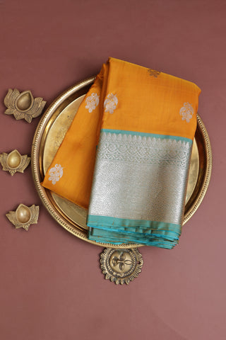 Venkatagiri Silk Mustard Saree