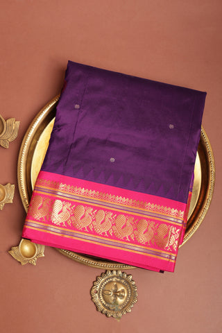 Narayanpet Silk Magenta Saree