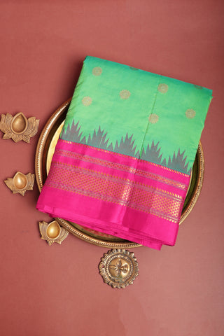 Narayanpet Silk Sea Green Saree