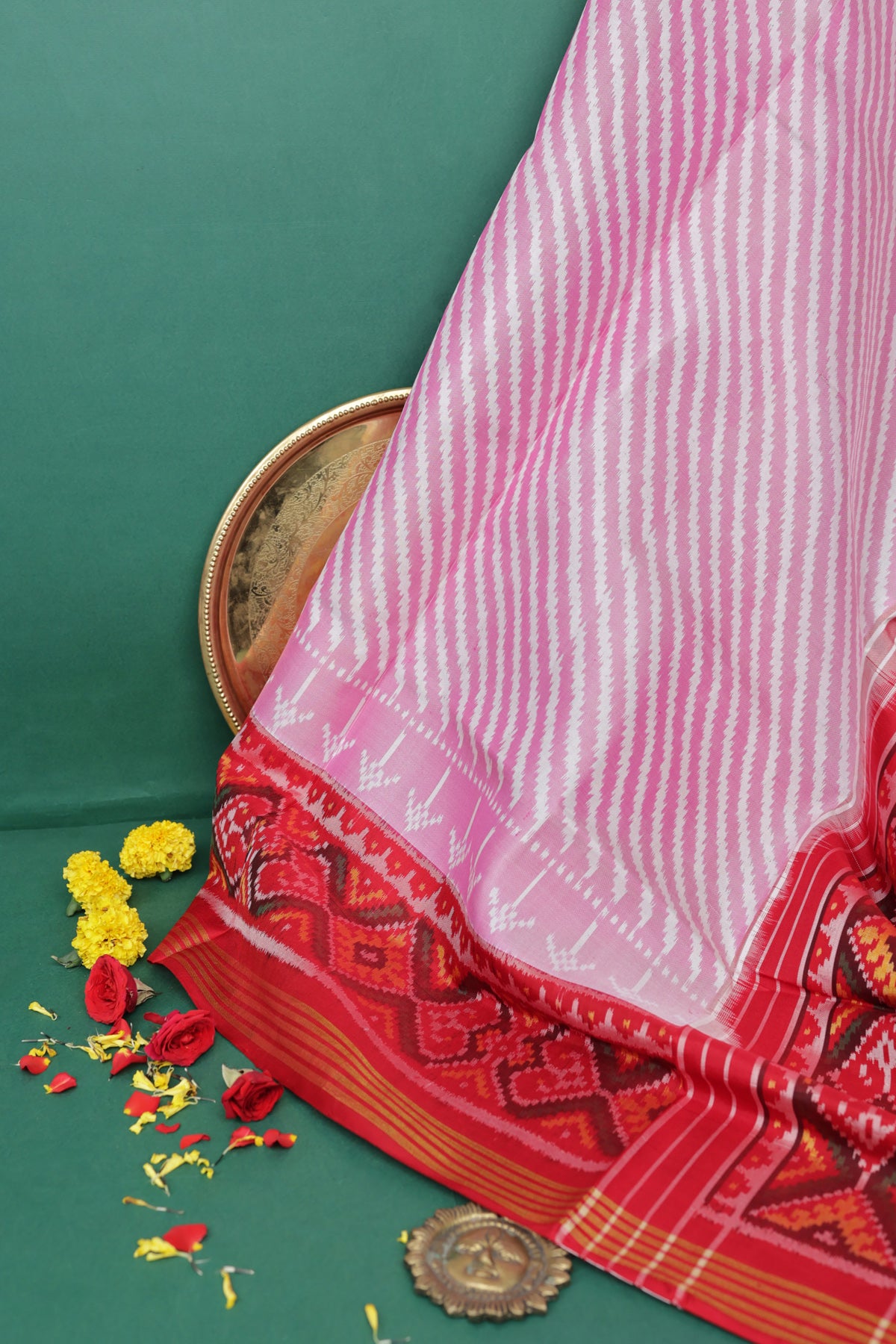 Patola Silk Baby Pink Saree