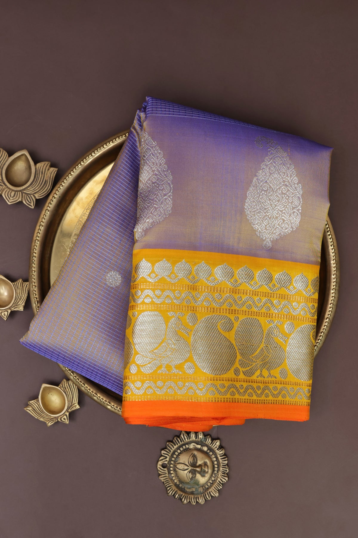 Venkatagiri Silk Dual Colour Saree