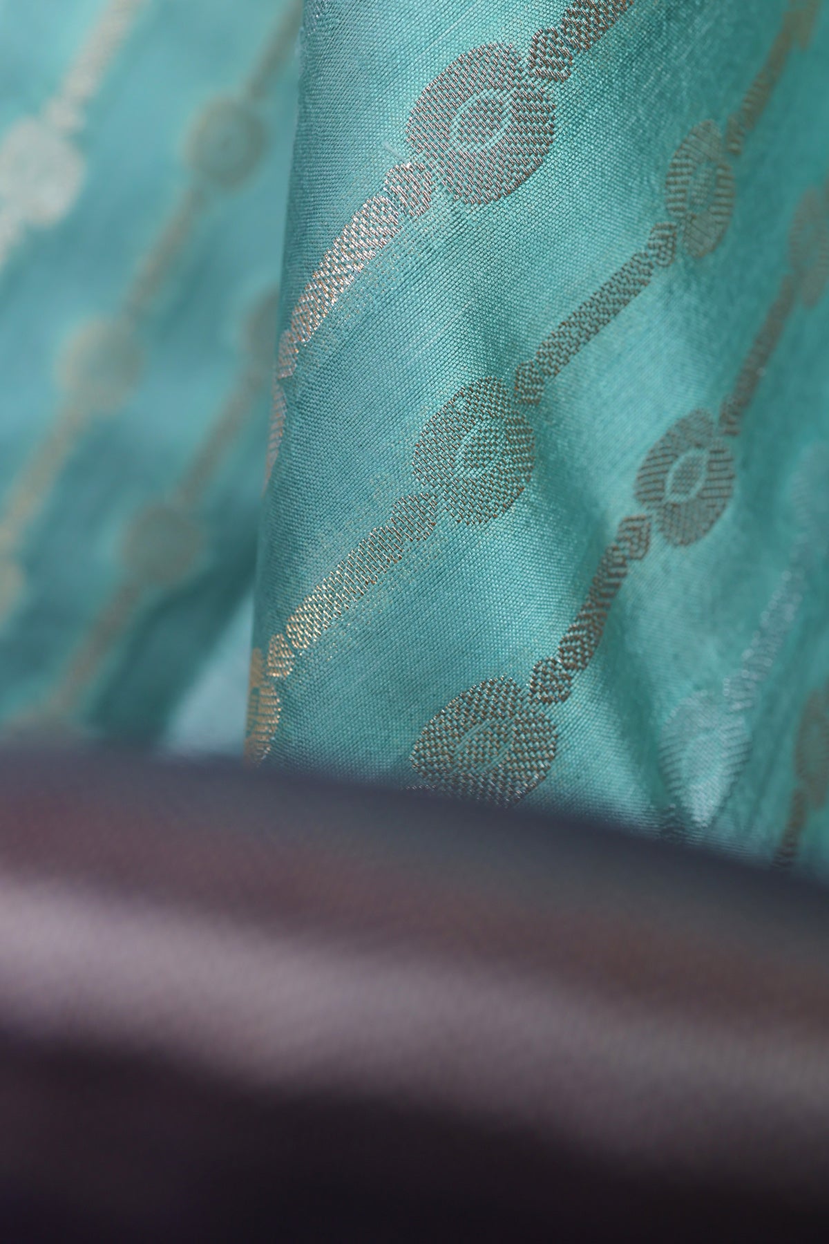 Chiniya Silk Sea Green Saree