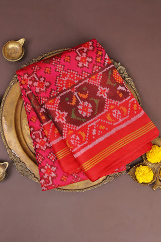 Patola Silk Pink Saree