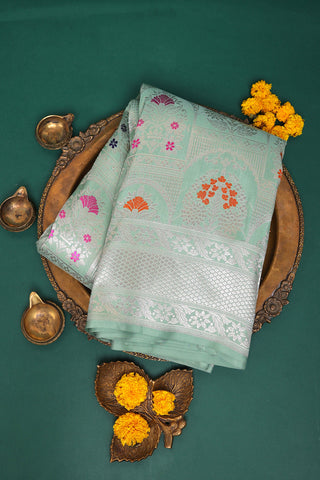 Banarasi Silk Sea Green Saree