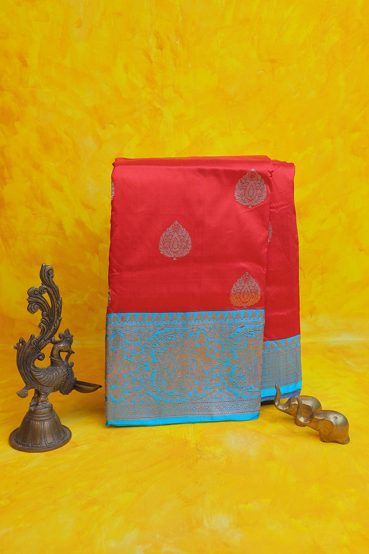 Banarasi Silk Red Saree