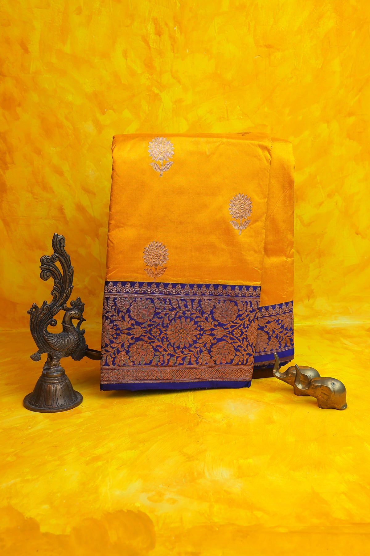 Banarasi Silk Yellow Saree