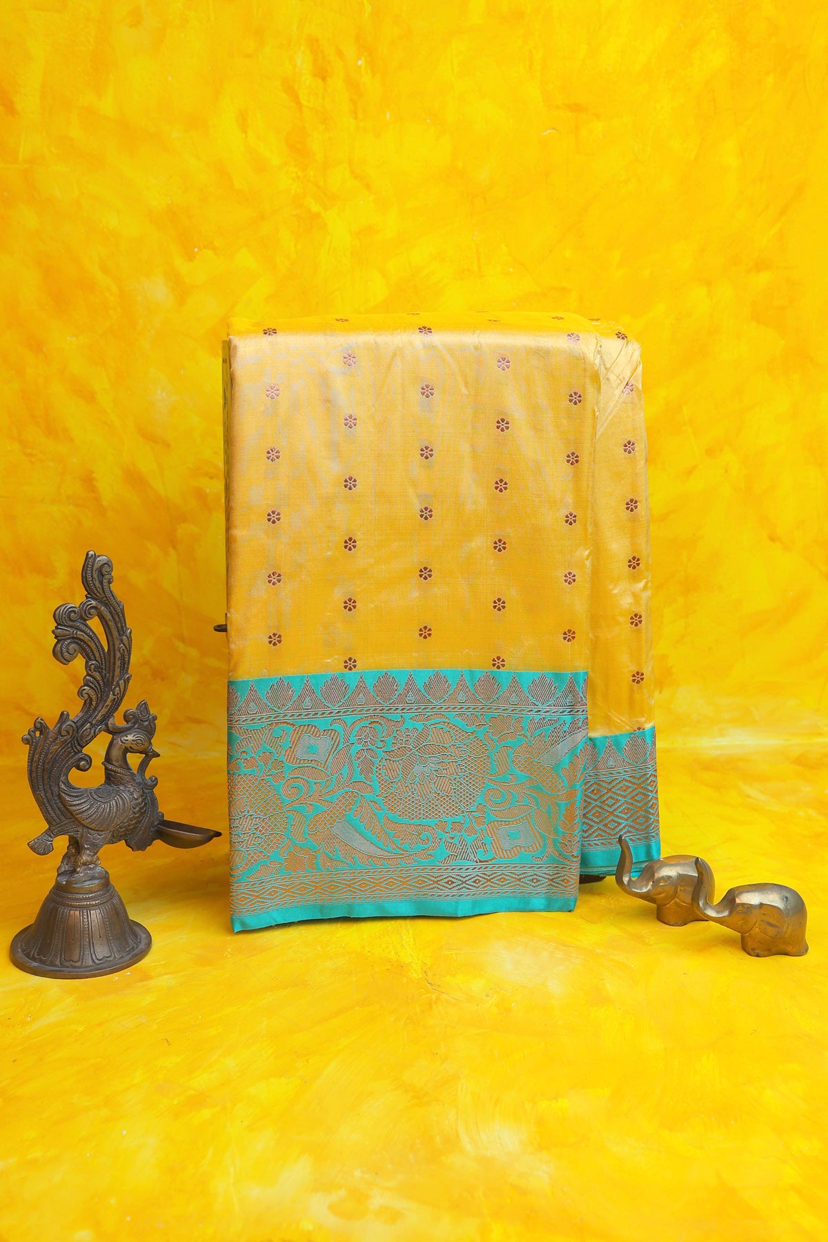 Banarasi Silk Yellow Saree