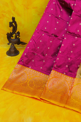 Banarasi Silk Magenta Saree