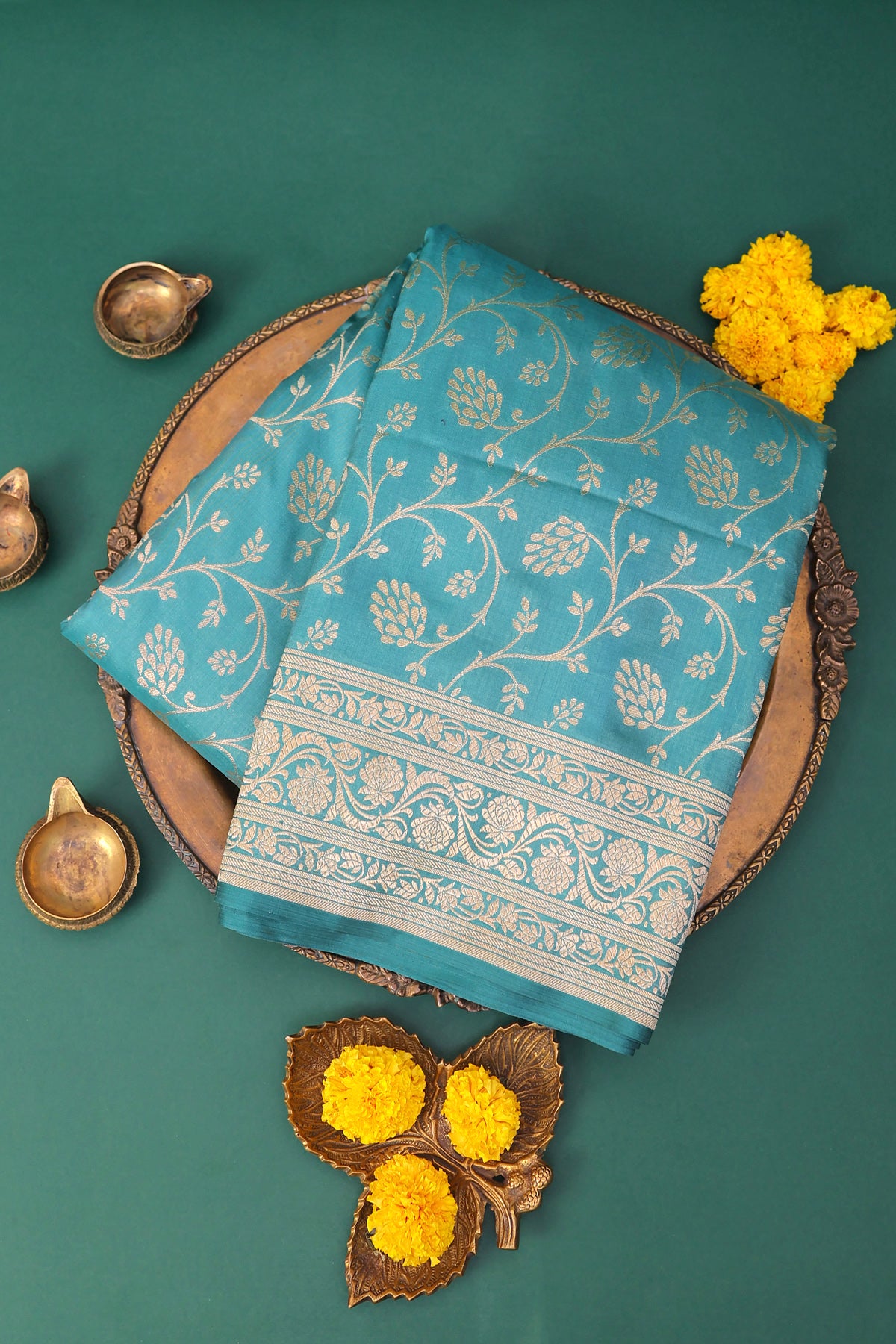 Banarasi Silk Sky Blue Saree